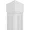 Ekena Millwork Craftsman Classic Square Non-Tapered Artisan Fretwork Column w/ Standard Capital & Standard Base CC0809ENARTCSCS - alternate 2